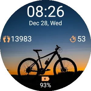 Sunset cycling