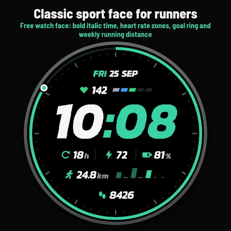 Astra Stride Free – 跑步表盘，运动风 · Screenshot 0