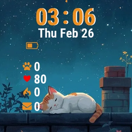 Cat Sleeping · Skærmbillede 2