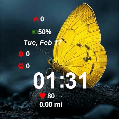 Yellow Butterfly Sitting Rock · スクリーンショット 2